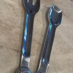Holland Boone Polished Pewter salad serving set